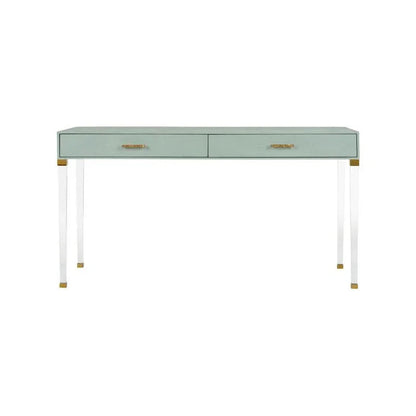 Camilla Faux Shagreen Warpped Desk-Home Office Desks-Chelsea House-LOOMLAN