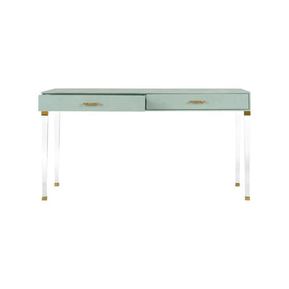 Camilla Faux Shagreen Warpped Desk-Home Office Desks-Chelsea House-LOOMLAN