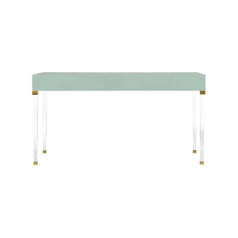 Camilla Faux Shagreen Warpped Desk-Home Office Desks-Chelsea House-LOOMLAN