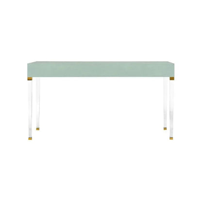 Camilla Faux Shagreen Warpped Desk-Home Office Desks-Chelsea House-LOOMLAN