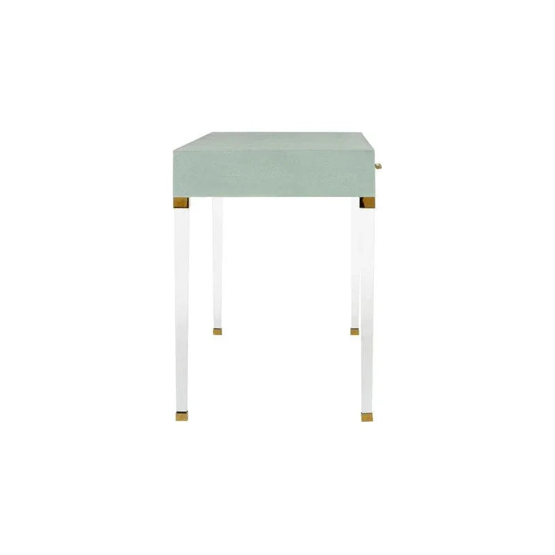 Camilla Faux Shagreen Warpped Desk-Home Office Desks-Chelsea House-LOOMLAN