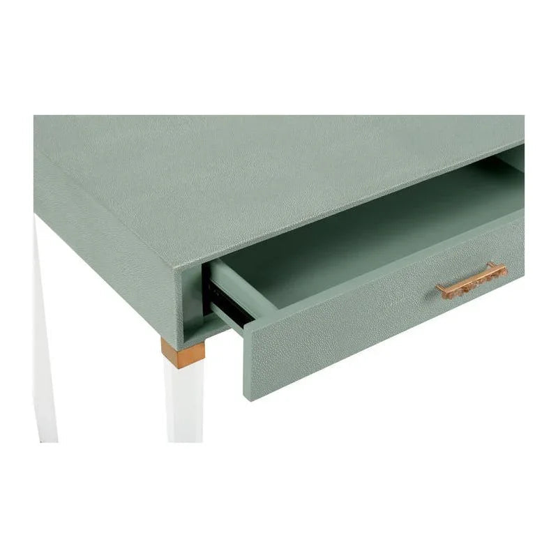 Camilla Faux Shagreen Warpped Desk-Home Office Desks-Chelsea House-LOOMLAN