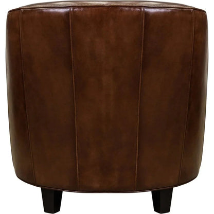Camilla Leather In Richmond Saddle Chair - LOOMLAN - Olivia + Quinn - Club Chairs