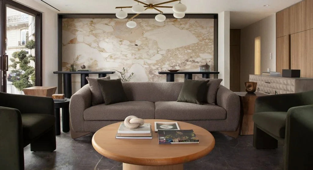 Campbell Wooden Round Pedestal Cocktail Table - LOOMLAN - Diamond Sofa - Coffee Tables