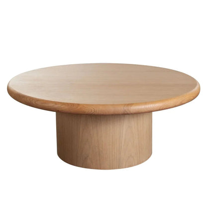 Campbell Wooden Round Pedestal Cocktail Table - LOOMLAN - Diamond Sofa - Coffee Tables