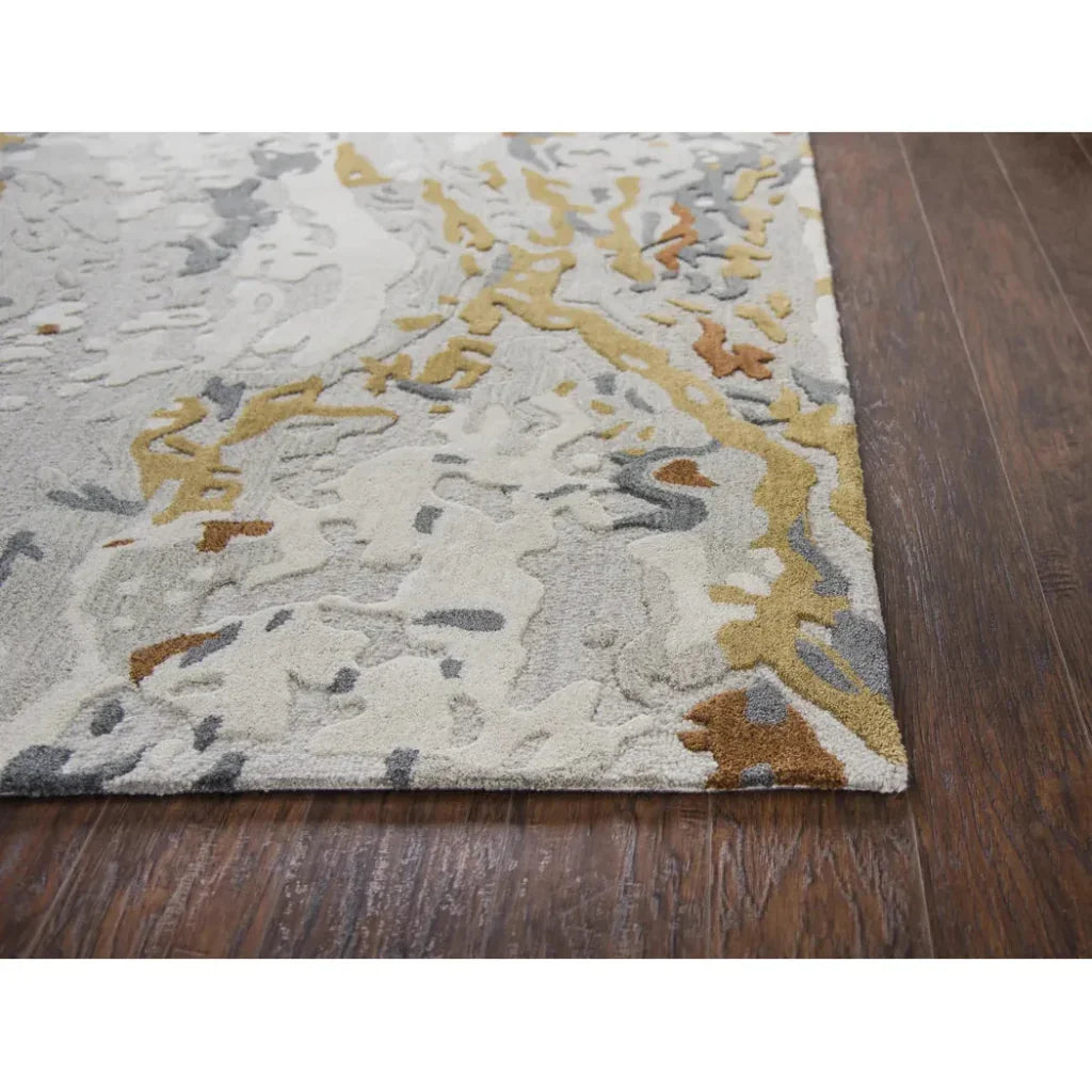 Cams Abstract Gray Large Area Rugs For Living Room - LOOMLAN - LOOMLAN - Area Rugs