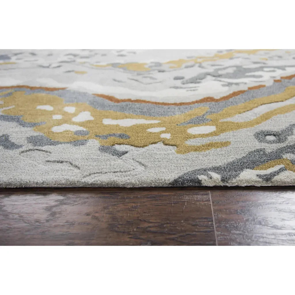 Cams Abstract Gray Large Area Rugs For Living Room - LOOMLAN - LOOMLAN - Area Rugs