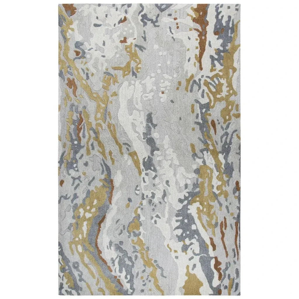 Cams Abstract Gray Large Area Rugs For Living Room - LOOMLAN - LOOMLAN - Area Rugs