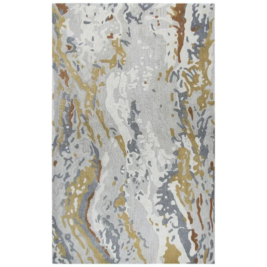 Cams Abstract Gray Large Area Rugs For Living Room - LOOMLAN - LOOMLAN - Area Rugs