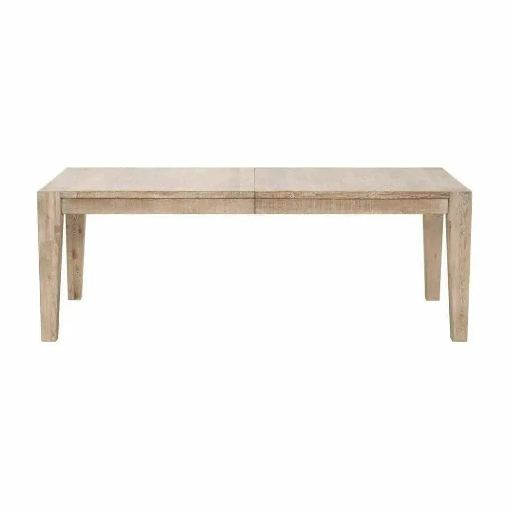 Canal Reclaimed Wood Extendable Dining Table Gold Inlay-Dining Tables-Essentials For Living-LOOMLAN