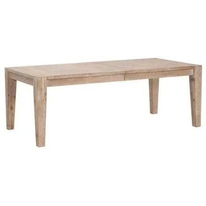 Canal Reclaimed Wood Extendable Dining Table Gold Inlay-Dining Tables-Essentials For Living-LOOMLAN