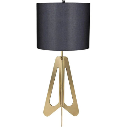Candis Metal Lamp With Black Shade Finish - LOOMLAN - Noir - Table Lamps