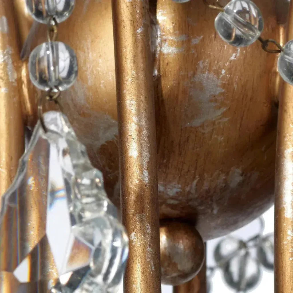 Candle Style Crystal Beads & Iron Scarlett Chandelier - LOOMLAN - Jamie Young - Chandeliers