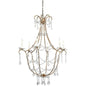Candle Style Crystal Beads & Iron Scarlett Chandelier - LOOMLAN - Jamie Young - Chandeliers
