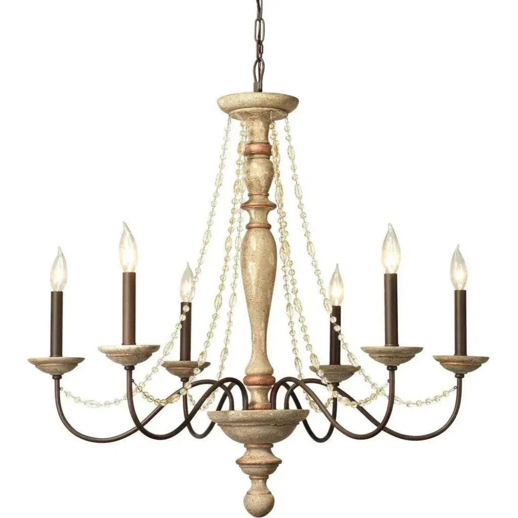Candle Style Crystal Beads Maybel Chandelier - LOOMLAN - Jamie Young - Chandeliers