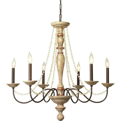 Candle Style Crystal Beads Maybel Chandelier - LOOMLAN - Jamie Young - Chandeliers