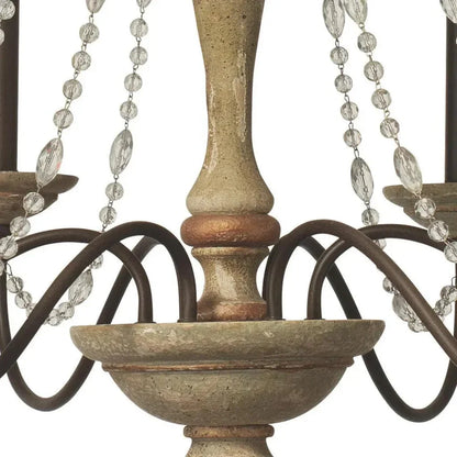 Candle Style Crystal Beads Maybel Chandelier - LOOMLAN - Jamie Young - Chandeliers