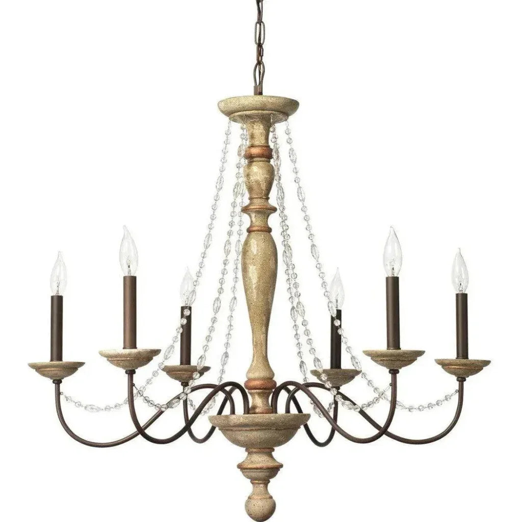 Candle Style Crystal Beads Maybel Chandelier - LOOMLAN - Jamie Young - Chandeliers