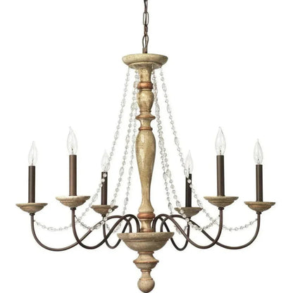 Candle Style Crystal Beads Maybel Chandelier - LOOMLAN - Jamie Young - Chandeliers