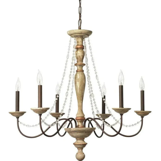 Candle Style Crystal Beads Maybel Chandelier - LOOMLAN - Jamie Young - Chandeliers