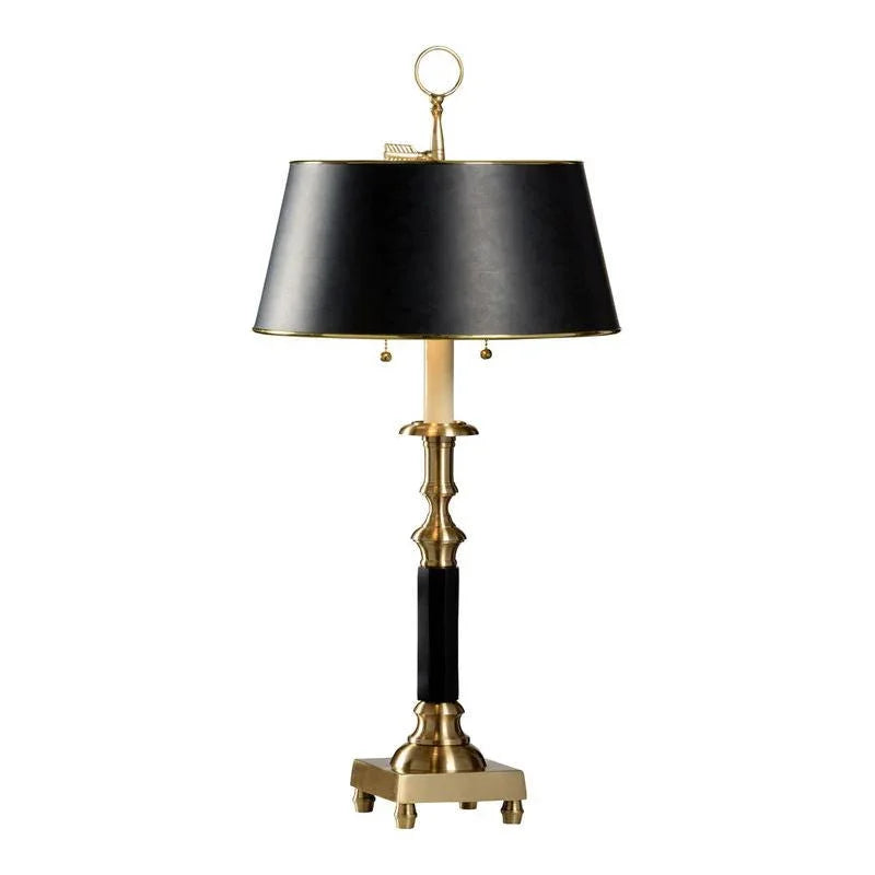 Candlestick Cast Brass Finish Table Lamp - LOOMLAN - Wildwood - Table Lamps