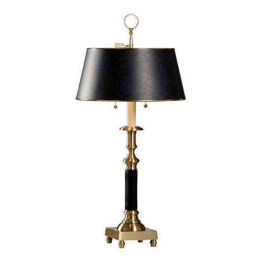 Candlestick Cast Brass Finish Table Lamp - LOOMLAN - Wildwood - Table Lamps