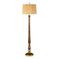 Candlestick Tuscan Brown Molded Floor Lamp-Floor Lamps-Wildwood-LOOMLAN