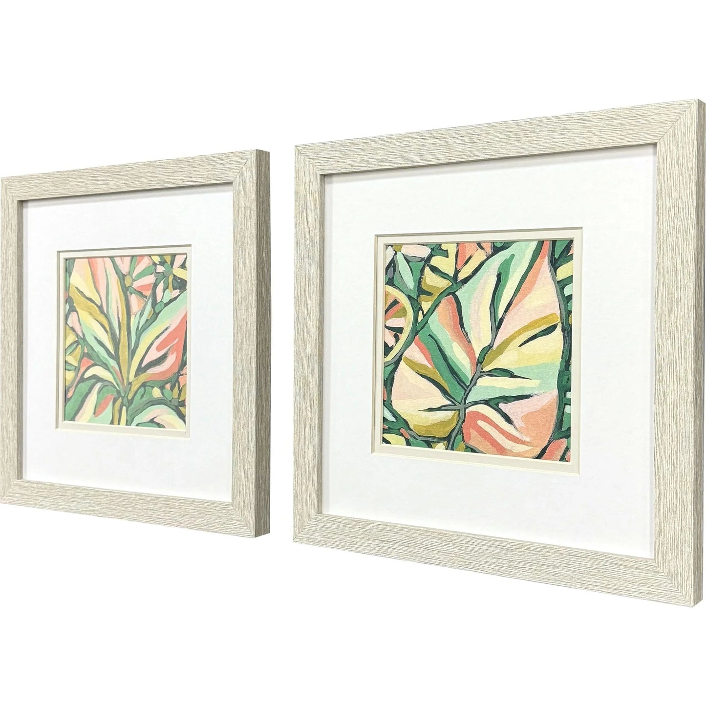 Candy Tropicals Pink Framed Wall Art 2PC