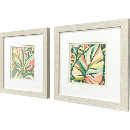 Candy Tropicals Pink Framed Wall Art 2PC