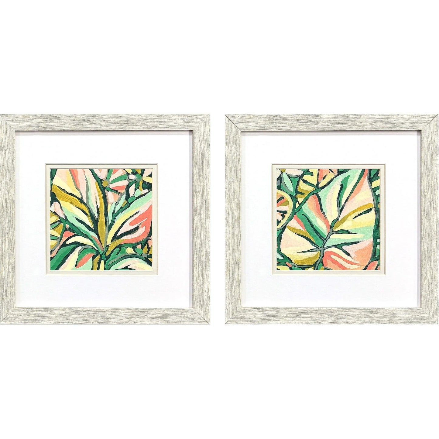 Candy Tropicals Pink Framed Wall Art 2PC