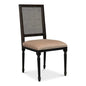 Cane Back Dining Chairs Set of 2 Nero Toffee - LOOMLAN - Sarreid - Dining Chairs