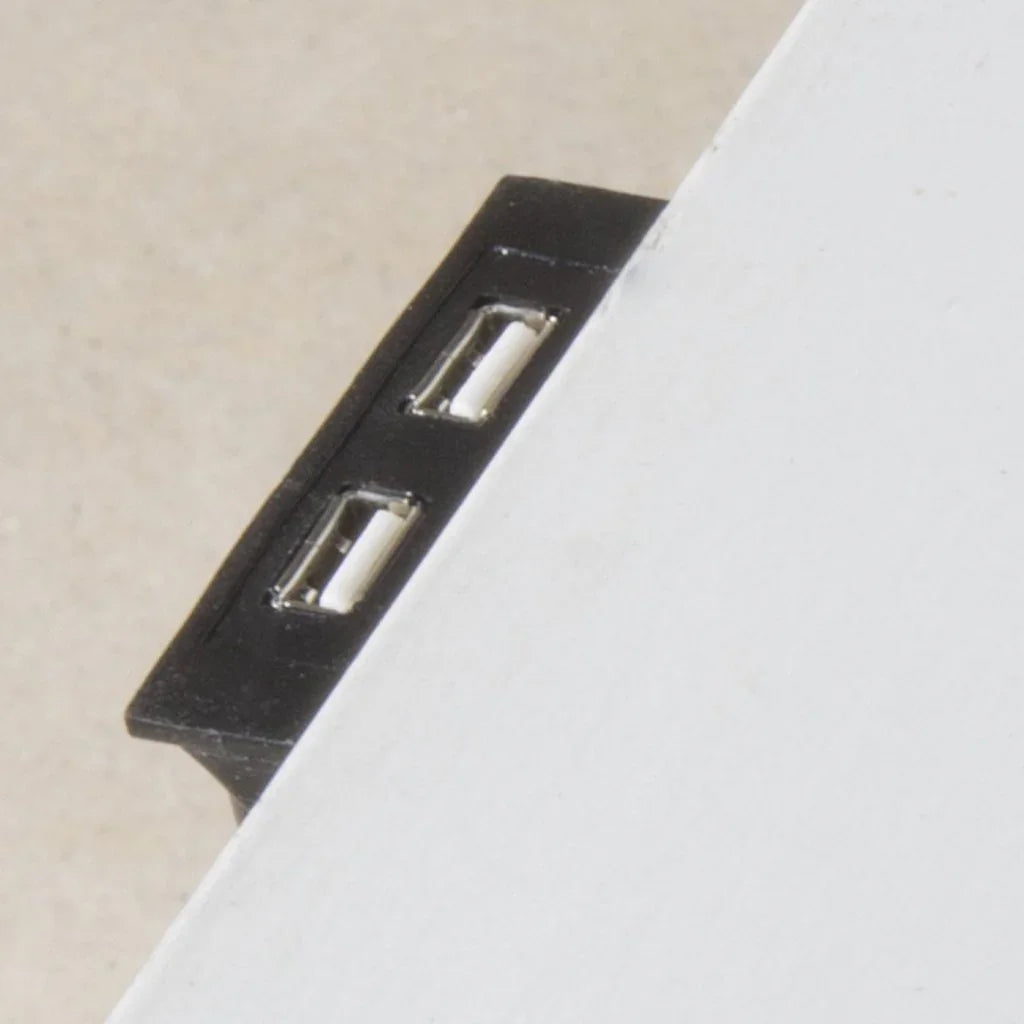 Cane Bay Three Drawer White Nightstand - LOOMLAN - Palmetto Home - Nightstands