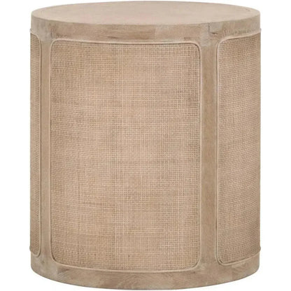 Cane End Table Reclaimed Solid Wood - LOOMLAN - Essentials For Living - Side Tables