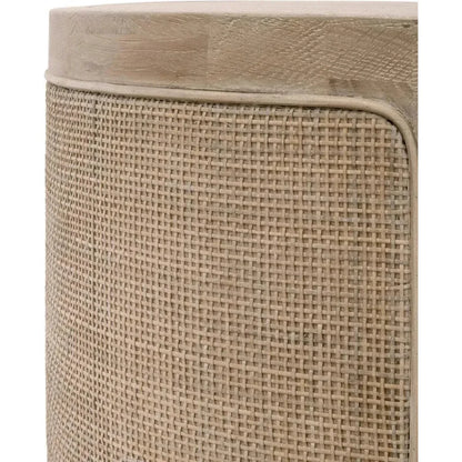 Cane End Table Reclaimed Solid Wood - LOOMLAN - Essentials For Living - Side Tables