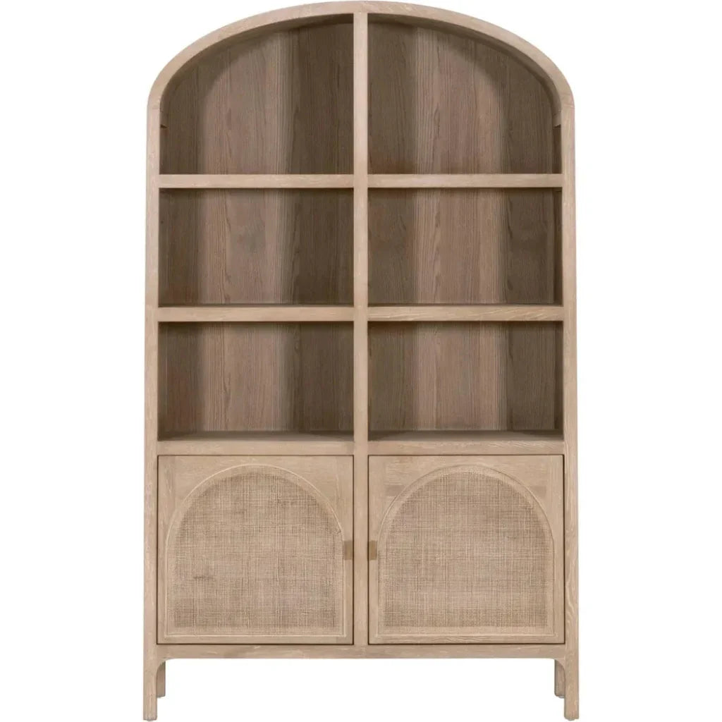 Cane Modern Styled Wooden Storage Bookcase - LOOMLAN - Essentials For Living - Bookcases