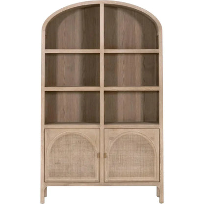 Cane Modern Styled Wooden Storage Bookcase - LOOMLAN - Essentials For Living - Bookcases