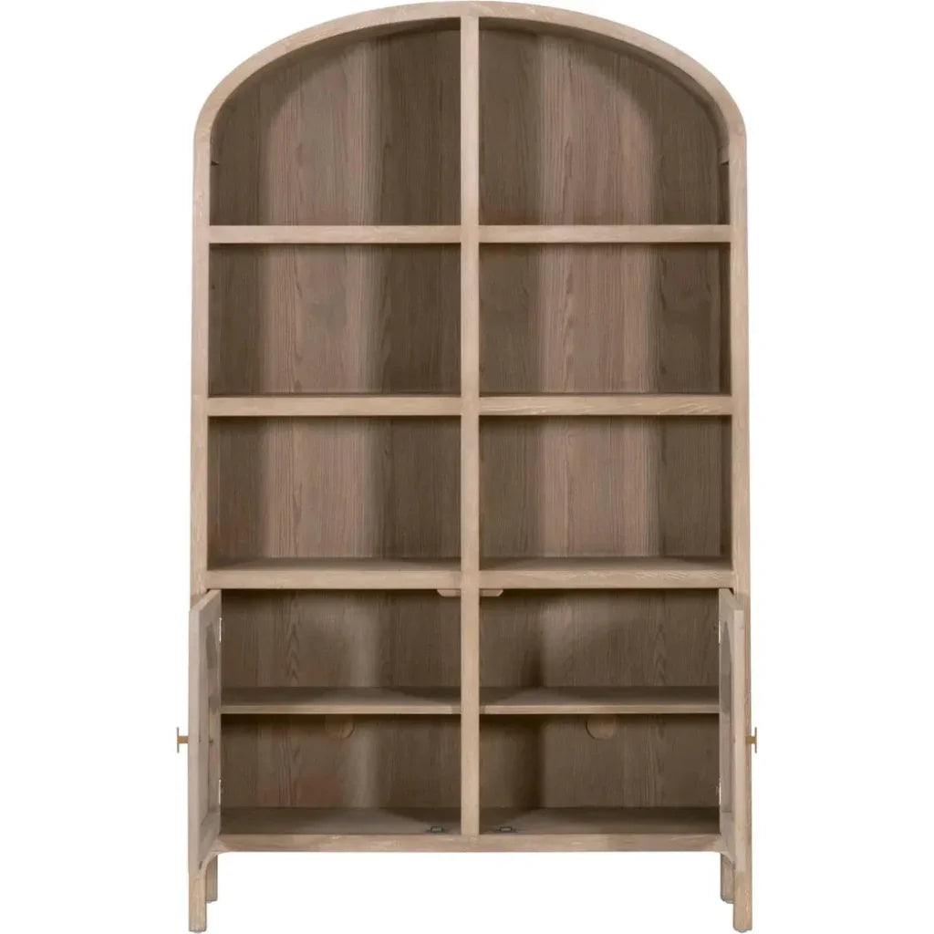 Cane Modern Styled Wooden Storage Bookcase - LOOMLAN - Essentials For Living - Bookcases