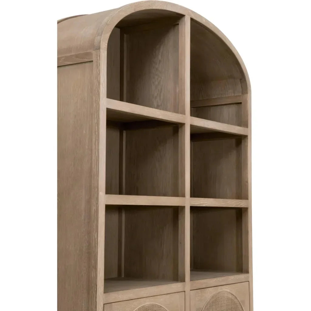 Cane Modern Styled Wooden Storage Bookcase - LOOMLAN - Essentials For Living - Bookcases