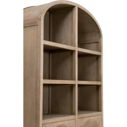 Cane Modern Styled Wooden Storage Bookcase - LOOMLAN - Essentials For Living - Bookcases