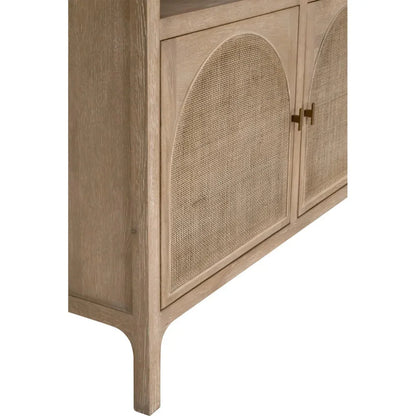 Cane Modern Styled Wooden Storage Bookcase - LOOMLAN - Essentials For Living - Bookcases