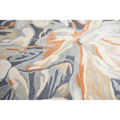 Cang Floral Blue Large Area Rugs For Living Room - LOOMLAN - LOOMLAN - Area Rugs