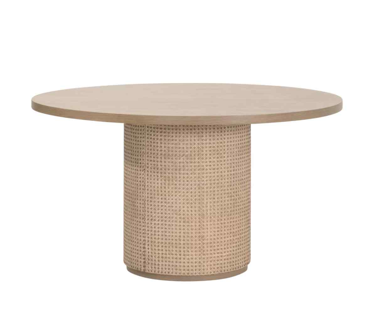 Cannes 54" Wooden Round Dining Table