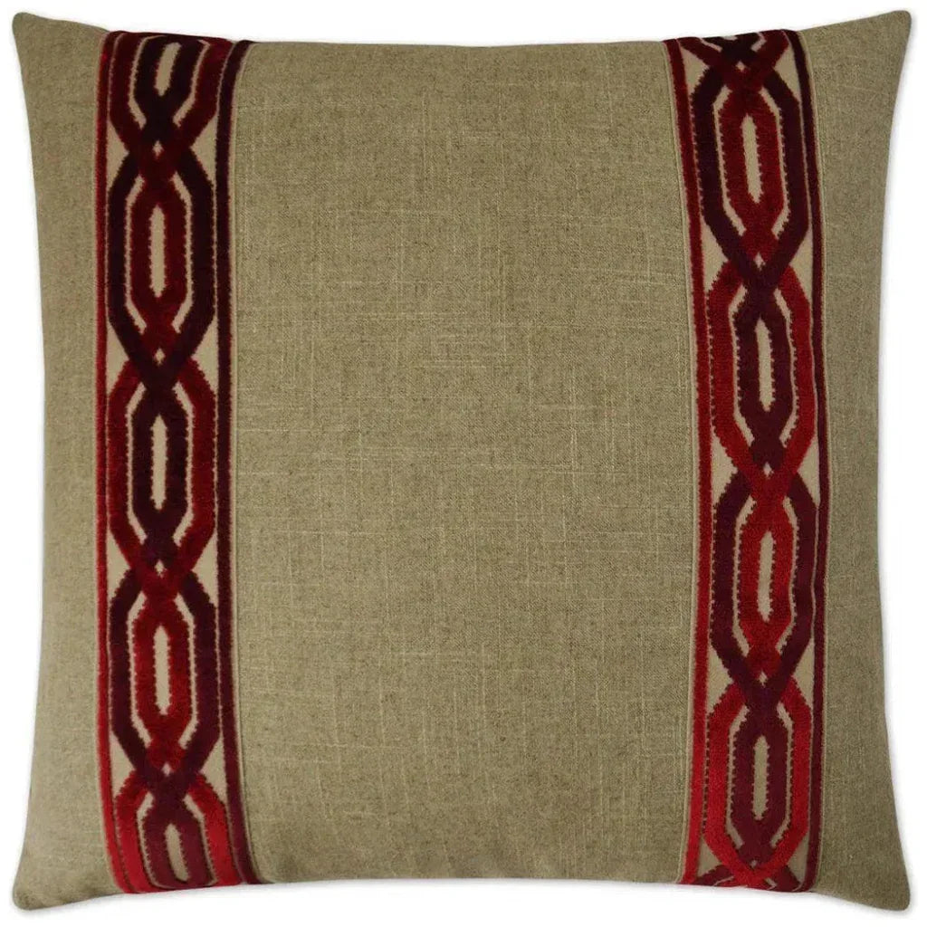 Cannes Red Throw Pillow With Insert - LOOMLAN - D.V. Kap - Throw Pillows