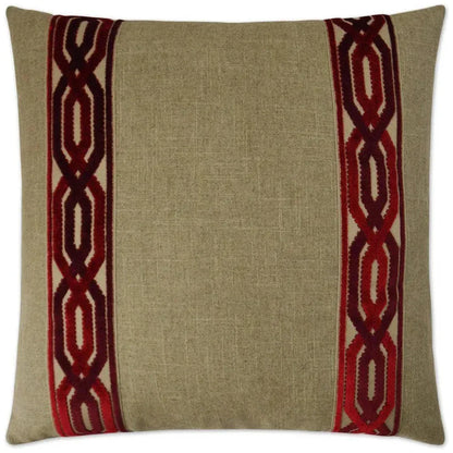 Cannes Red Throw Pillow With Insert - LOOMLAN - D.V. Kap - Throw Pillows