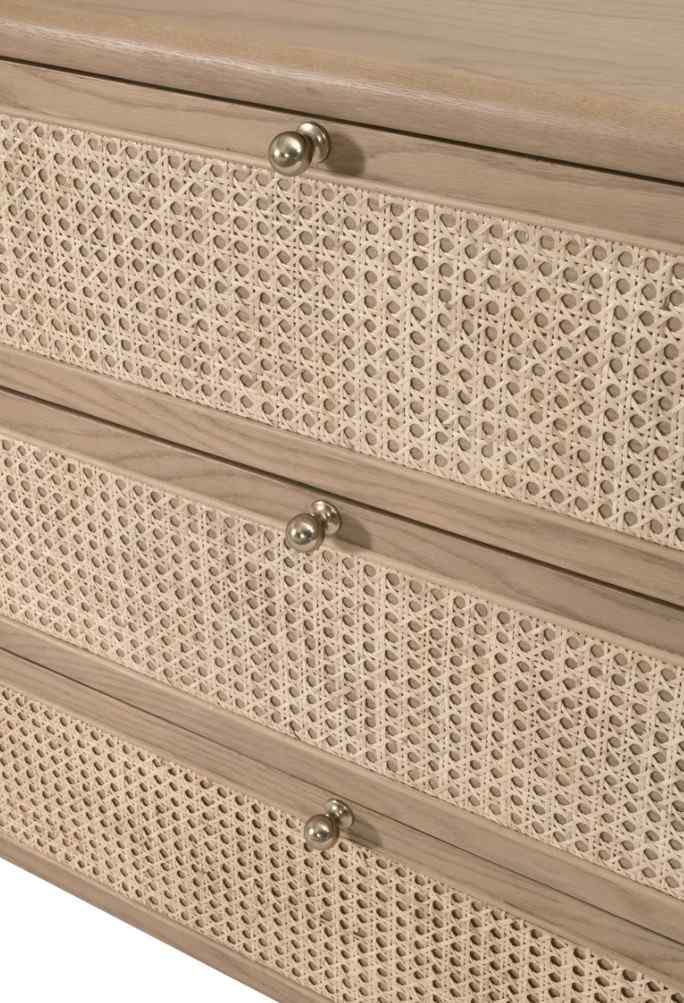 Cannes Six Drawers Wooden Double Dresser