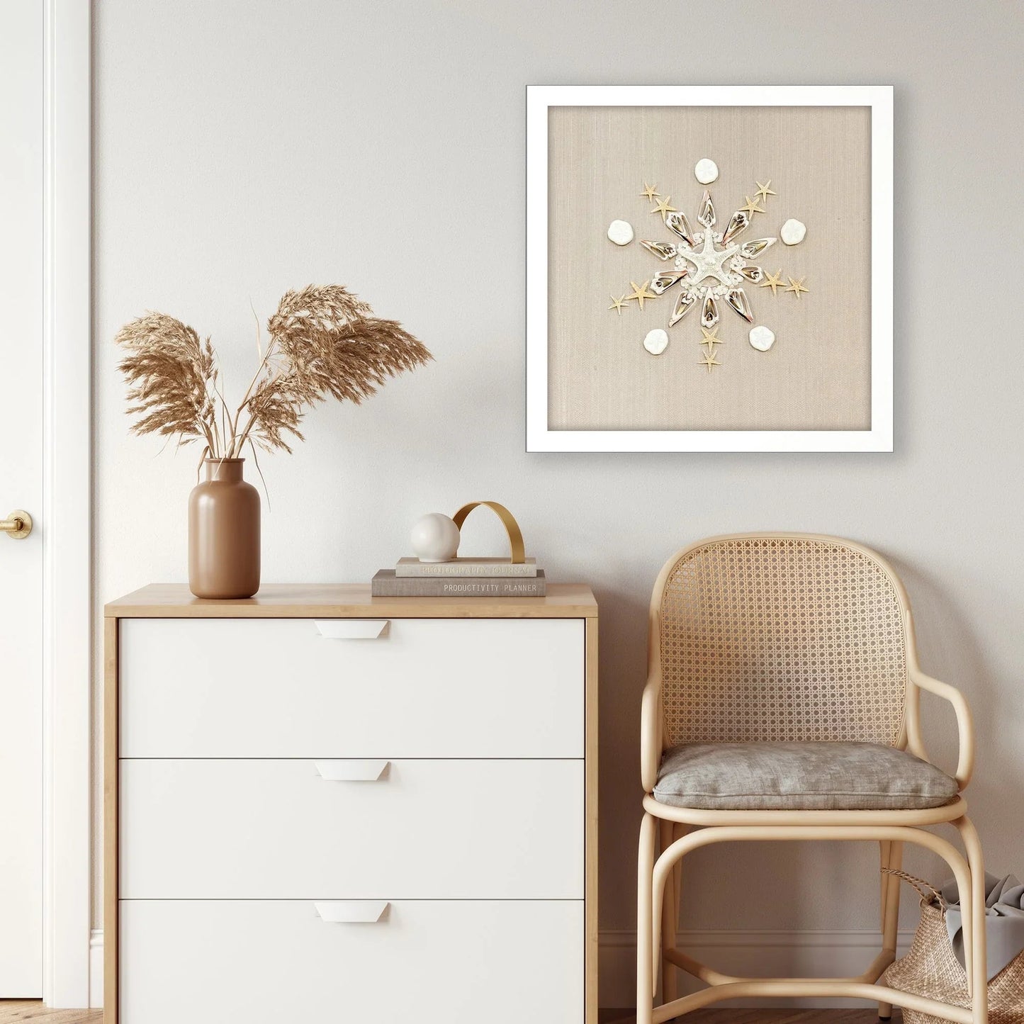 Caparazon Wood Brown Framed Wall Art