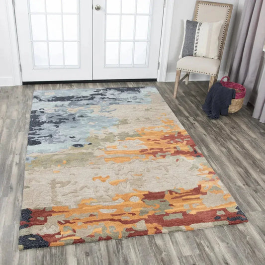 Capi Abstract Tan Large Area Rugs For Living Room - LOOMLAN - LOOMLAN - Area Rugs
