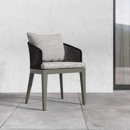 Capri Fabric Outdoor Dining Armchair-Outdoor Dining Chairs-SUNPAN-LOOMLAN