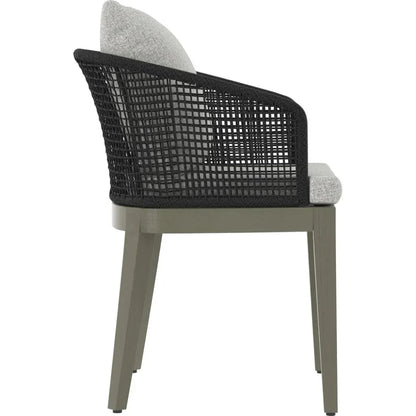 Capri Fabric Outdoor Dining Armchair-Outdoor Dining Chairs-SUNPAN-LOOMLAN