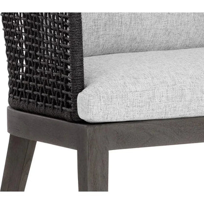 Capri Fabric Outdoor Dining Armchair-Outdoor Dining Chairs-SUNPAN-LOOMLAN